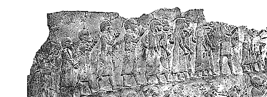 Convoi d’exilés, détail du palais de Sennacherib, roi d’Assyrie à Ninive, 705-680 Av. J.C.