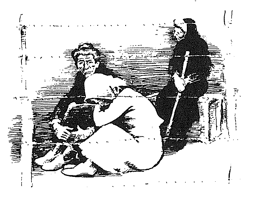 Camp de Gurs, 1941, Max Linger : Trois femmes derrière des barbelés.