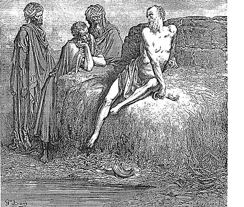 Gustave Doré, La Bible : Job et ses amis